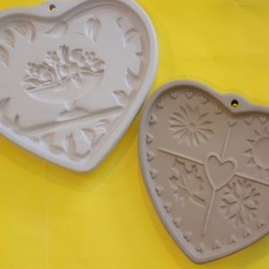 Pair of Pampered Chef Cookie Molds from 1997 and 1999-Used for Display Only!